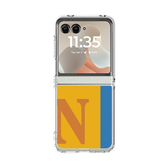 クリアケース［ オリジナル - initial color line - N orange ］