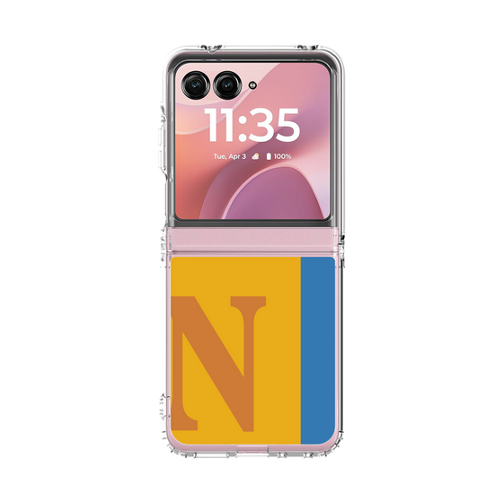 クリアケース［ オリジナル - initial color line - N orange ］