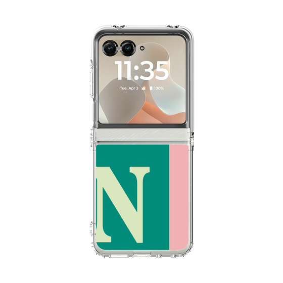 クリアケース［ オリジナル - initial color line - N green ］