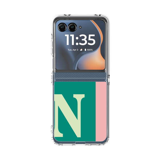 クリアケース［ オリジナル - initial color line - N green ］