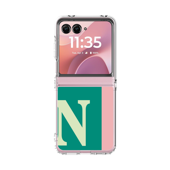 クリアケース［ オリジナル - initial color line - N green ］