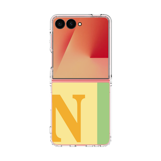 クリアケース［ オリジナル - initial color line - N yellow ］
