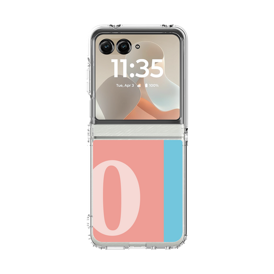 クリアケース［ オリジナル - initial color line - O pink ］