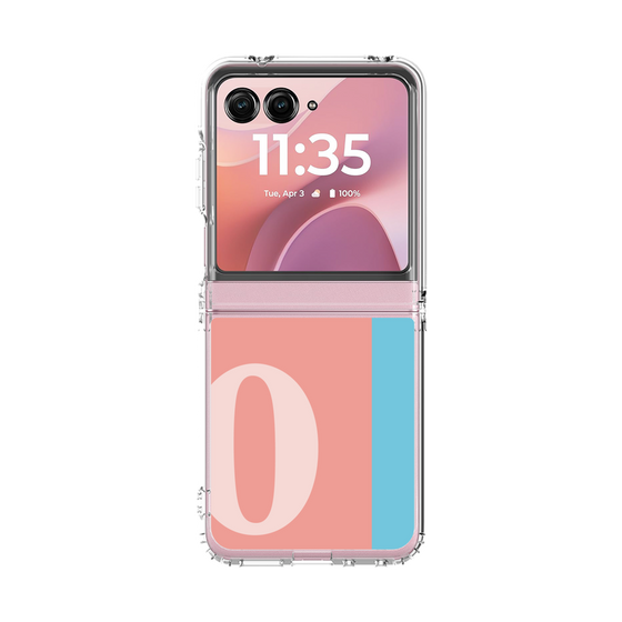 クリアケース［ オリジナル - initial color line - O pink ］