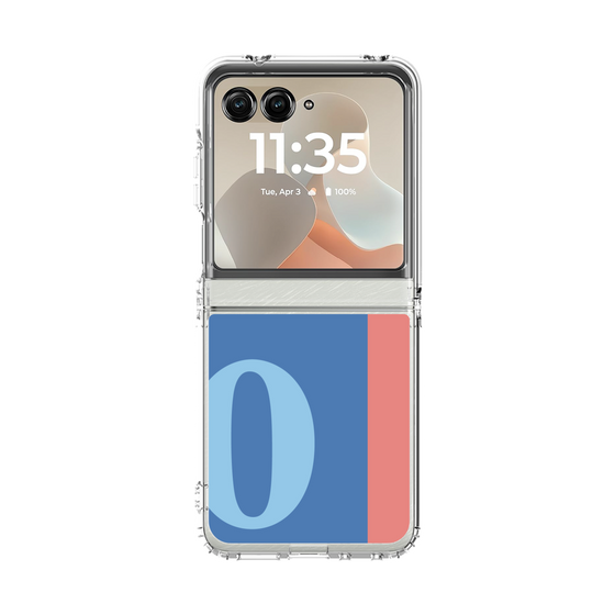 クリアケース［ オリジナル - initial color line - O blue ］