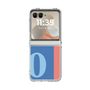 クリアケース［ オリジナル - initial color line - O blue ］