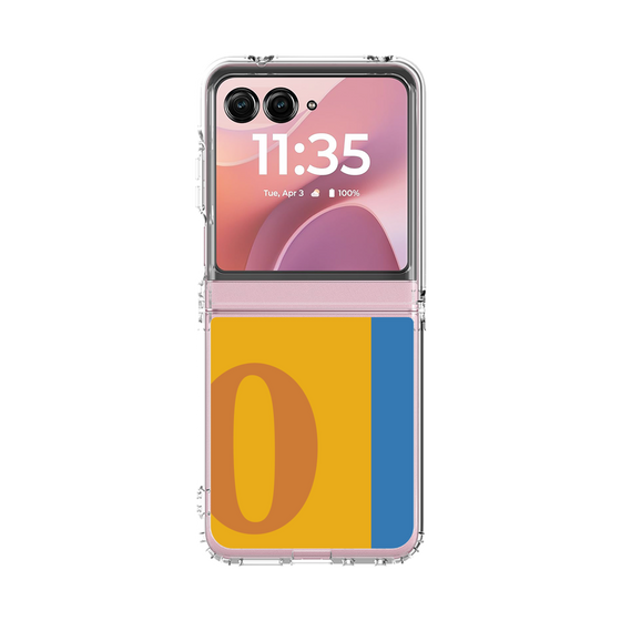 クリアケース［ オリジナル - initial color line - O orange ］