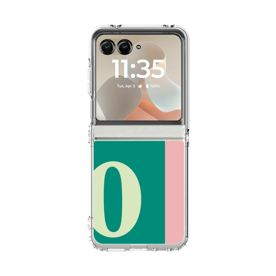 クリアケース［ オリジナル - initial color line - O green ］