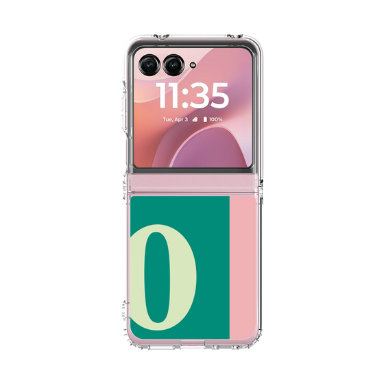 クリアケース［ オリジナル - initial color line - O green ］