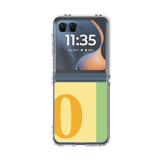 クリアケース［ オリジナル - initial color line - O yellow ］