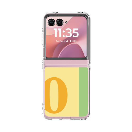 クリアケース［ オリジナル - initial color line - O yellow ］