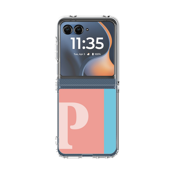 クリアケース［ オリジナル - initial color line - P pink ］