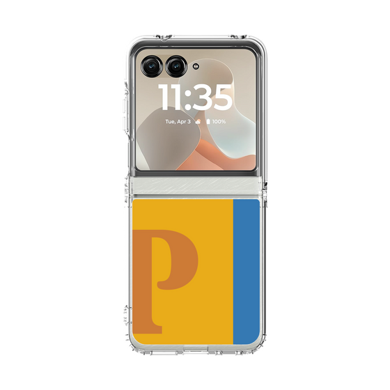 クリアケース［ オリジナル - initial color line - P orange ］