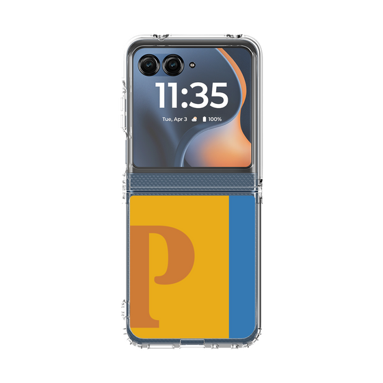 クリアケース［ オリジナル - initial color line - P orange ］