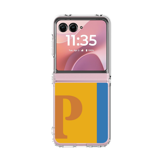 クリアケース［ オリジナル - initial color line - P orange ］