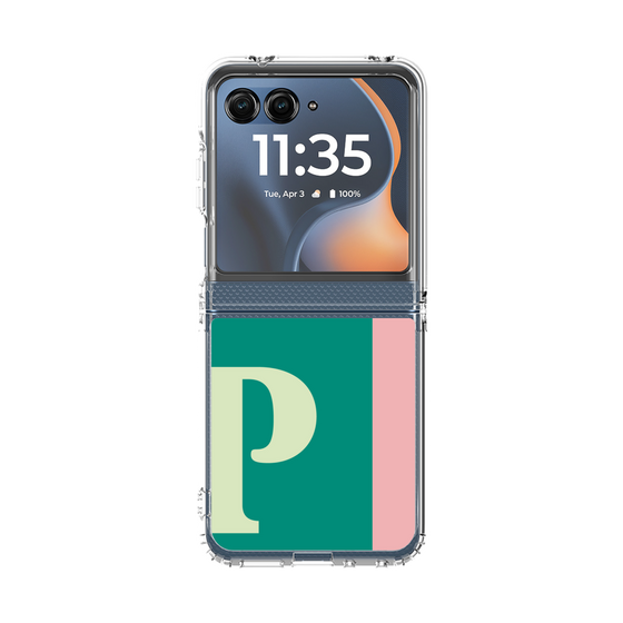 クリアケース［ オリジナル - initial color line - P green ］