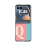 クリアケース［ オリジナル - initial color line - Q pink ］