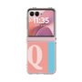 クリアケース［ オリジナル - initial color line - Q pink ］