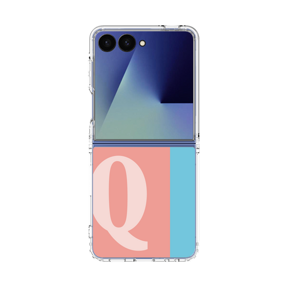 クリアケース［ オリジナル - initial color line - Q pink ］