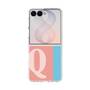 クリアケース［ オリジナル - initial color line - Q pink ］