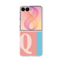 クリアケース［ オリジナル - initial color line - Q pink ］