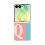 クリアケース［ オリジナル - initial color line - Q pink ］