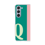クリアケース［ オリジナル - initial color line - Q green ］