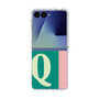 クリアケース［ オリジナル - initial color line - Q green ］
