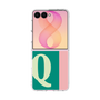 クリアケース［ オリジナル - initial color line - Q green ］