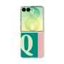 クリアケース［ オリジナル - initial color line - Q green ］