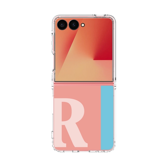 クリアケース［ オリジナル - initial color line - R pink ］