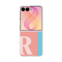 クリアケース［ オリジナル - initial color line - R pink ］