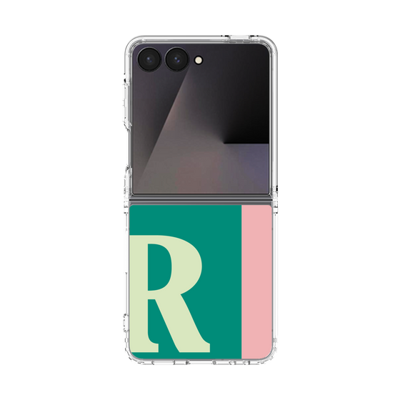 クリアケース［ オリジナル - initial color line - R green ］