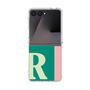 クリアケース［ オリジナル - initial color line - R green ］