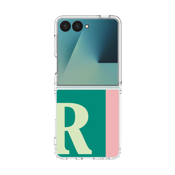 クリアケース［ オリジナル - initial color line - R green ］