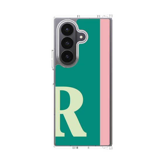 クリアケース［ オリジナル - initial color line - R green ］