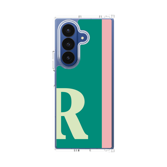 クリアケース［ オリジナル - initial color line - R green ］