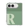 クリアケース［ オリジナル - initial two tone - R green ］