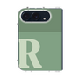 クリアケース［ オリジナル - initial two tone - R green ］