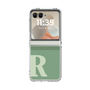 クリアケース［ オリジナル - initial two tone - R green ］