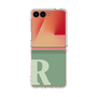 クリアケース［ オリジナル - initial two tone - R green ］