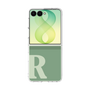 クリアケース［ オリジナル - initial two tone - R green ］
