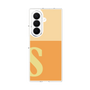 クリアケース［ オリジナル - initial two tone - S orange ］