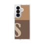 クリアケース［ オリジナル - initial two tone - S brown ］