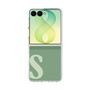 クリアケース［ オリジナル - initial two tone - S green ］