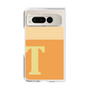 クリアケース［ オリジナル - initial two tone - T orange ］