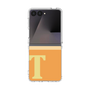 クリアケース［ オリジナル - initial two tone - T orange ］