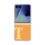 クリアケース［ オリジナル - initial two tone - T orange ］