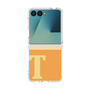 クリアケース［ オリジナル - initial two tone - T orange ］