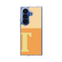 クリアケース［ オリジナル - initial two tone - T orange ］
